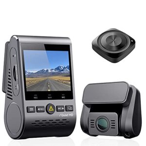 【bundle: viofo a129 plus duo with gps + bluetooth remote】 viofo dual dash cam, 2k 1440p 60fps+1080p 30fps front and rear dash camera with wi-fi gps, parking mode, super capacitor (a129 plus duo)