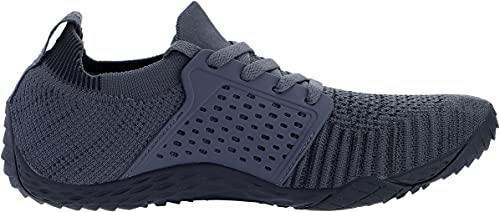 WHITIN Men's Trail Running Shoes Minimalist Barefoot Wide Width Toe Box Size 7.5 Gym Workout Fitness Low Zero Drop Cross Training Lifting Dark Grey 40