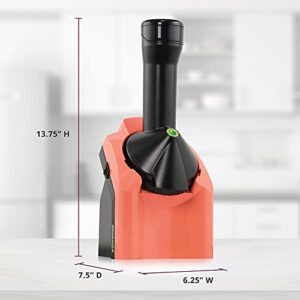 Yonanas 902CR Classic Vegan, Dairy-Free Frozen Fruit Soft Serve Maker, Includes 36 Recipes, 200-Watts, Coral