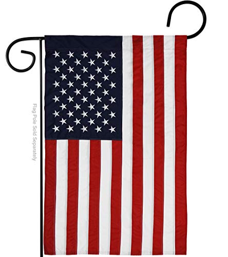 US MILITARY United State Burlap Garden Flag Pack Armed Forces Marine Corps USMC Semper Fi American Military Veteran Retire Official Applique House Banner Small Yard Gift Double-Sided, Made in USA