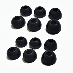 luckvan silicone ear tips for beats studio buds tips replacement ear earbuds tips for beats studio buds earbuds 6 pairs lms black