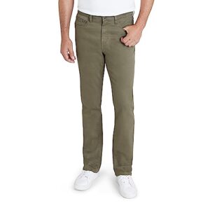 izod men's denim jeans - comfort stretch relax fit jeans - casual jeans for men, size 32w x 30l, smoky olive