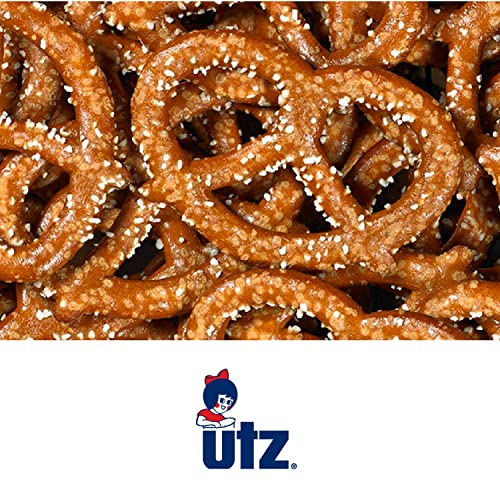 Utz Sourdough Specials Pretzels, Original, 63 oz. Barrel, Classic Pretzel Knot with Rich Sourdough Flavor, Resealable Container, Tasty Party Snack with Zero Cholesterol