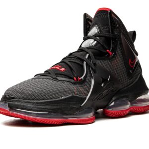 Nike Men's Lebron 19 Space Jam Basketball Shoes, Black/Red, 8.5