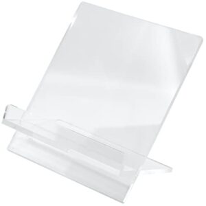 Red Co. Clear Acrylic 2 Piece Cookbook Stand & Recipe Holder for Kitchen Counter, 9.5” x 5” x 11”