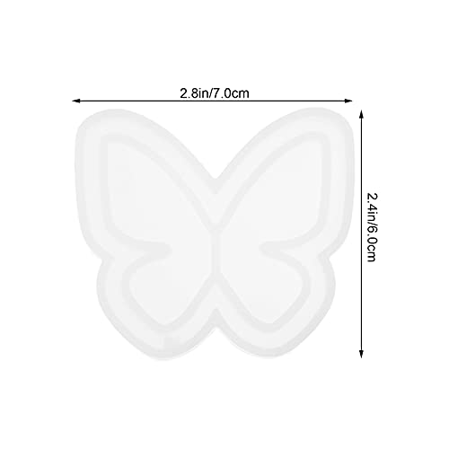 ARTIBETTER 3Pcs/ Set Jewelry Tray Silicone Mold Round Heart Butterfly Shape Trinket Tray Resin Molds Crystal Epoxy Casting Mold for DIY Rings Jewelry Dish