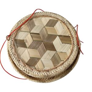 Heavens Tvcz Thai Bamboo Rice Container Basket Laos Traditional Weave Wickerwork Keeping After Steaming Keep Warm