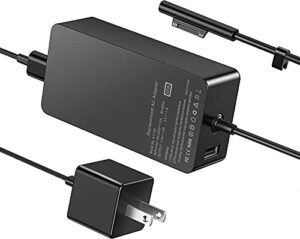 sehonor surface pro charger 65w replacement for microsoft surface pro 3/4/5/6/7/7+/8/9/x power supply adapter, compatible for microsoft surface laptop 1/2/3/4/5tablet,works with 65w/44w/36w/24w