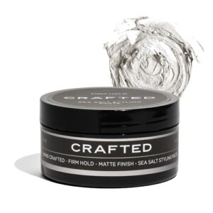 thesalonguy crafted sea salt paste | firm hold/low shine | add volume, texture, & definition | hand crafted for all hair types | lightweight [dry paste] styler | 4oz made in the usa
