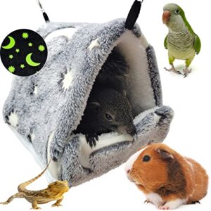 leerking luminous rat hammock bed ferret rodent hammock bed hideout cage accessories toy bed for guinea pig chinchilla hedgehog sugar glider