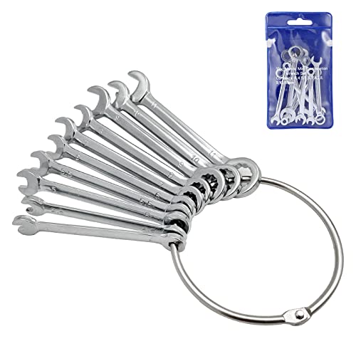 QYQRQF Mini Wrench Set Open End Wrench Combination Wrench Sets With Chain Ring Metric Type Wrenches (10pcs)