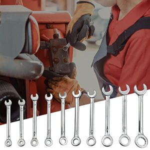 QYQRQF Mini Wrench Set Open End Wrench Combination Wrench Sets With Chain Ring Metric Type Wrenches (10pcs)