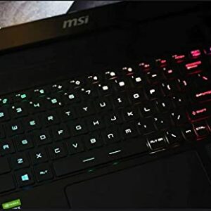 Replacement Keyboard for MSI GS66 Stealth GE66 Raider GP66 & Stealth 15M with Per-Key RGB Backlit Keyboard Black US Layout MS-16V1 MS-1541 MS-1542