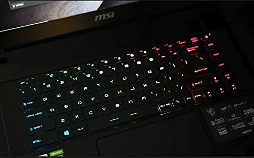 Replacement Keyboard for MSI GS66 Stealth GE66 Raider GP66 & Stealth 15M with Per-Key RGB Backlit Keyboard Black US Layout MS-16V1 MS-1541 MS-1542