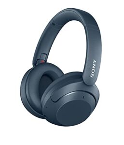 sony extra bass wireless noise cancelling bluetooth headphone, up to 30hr battery, over-ear - optimised for alexa and google assistant, hands-free calls - wh-xb910nl.ce7 - limited edition - stone blue