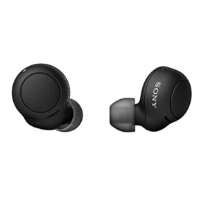 sony true wireless headphones - up to 20 hours battery - charging case - voice assistant compatible - built-in mic for phone calls - reliable bluetooth - wf-c500b/bz - limited edition - midnight black