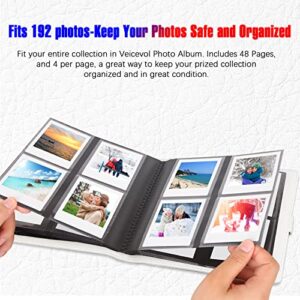192 Pockets Photo Album for Fujifilm Instax Square SQ1 SQ6 SQ10 SQ20 Instant Camera, Fujifilm Instax SP-3 Mobile Printer, Extra Large Picture Albums for Fujifilm Instax Square Instant Film (White)
