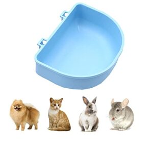 3 Pcs Rabbit Feeder with Hook Food and Water Bowl on Cage for Rabbit/Guinea Pig/Chinchilla/Bunny,Plastic