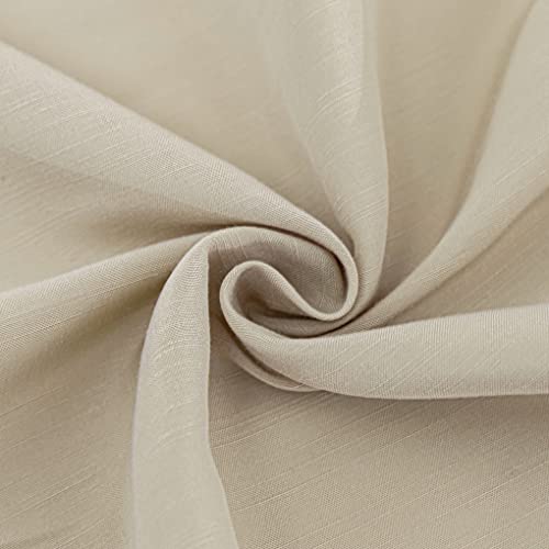 Biscaynebay Wrap Around Bed Skirts for Queen Beds 15" Drop, Light Camel Elastic Dust Ruffles with Adjustable Belts Silky Luxrious Fabric Machine Washable