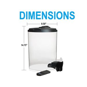 Koller Products 3-Gallon 360 Aquarium with LED Lighting (7 Color Choices) and Power Filter, Ideal for a Variety of Tropical Fish,Crystal-Clear Clarity,AP360A-3FFP