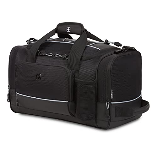 SwissGear Apex Duffle Bag for Travel and Gym with Bungee-Cord System