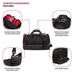 SwissGear Apex Duffle Bag for Travel and Gym with Bungee-Cord System