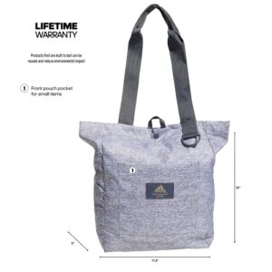 adidas Unisex Everyday Tote Bag, Jersey Grey/Onix Grey/Gilver, One Size