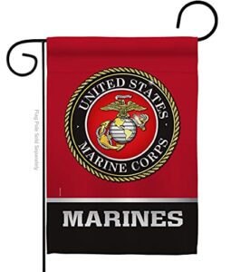 us military marine corps usmc garden flag armed forces semper fi united state american military veteran retire official house decoration banner small yard gift double-sided, made in usa