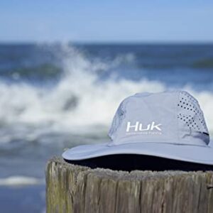 HUK Men's Standard Performace Bucket Fishing Hat UPF 30+ Sun Protection, Titanium Blue, One Size