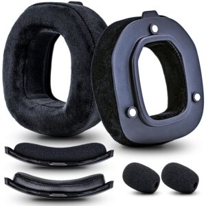 ccre velour earpads replacement for astro a50 gen4 headset - astro a50 mod kit - a50 accessories/ear cushion/ear cups (black)