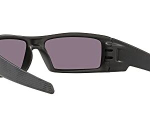 Oakley Men's OO9014 Gascan Rectangular Sunglasses, Steel/Prizm Grey, 60 mm