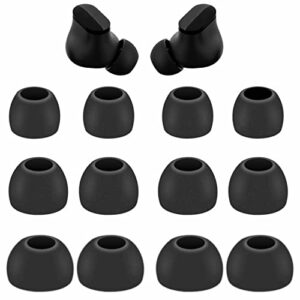 6 pairs replacement silicone ear tips compatible with beats studio buds / fit pro, s/m/l 3 size earbuds eartips flexible rubber gel cover skin accessories for beat studio buds - silicone black