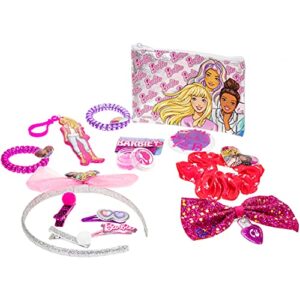 Barbie - Townley Girl Hair Accessories Box|Gift Set for Kids Girls|Ages 3+ (28 Pcs) Including Hair Bow, Headband, Hair Clips, Hair Pins and More, for Parties, Sleepovers and Makeovers