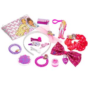 Barbie - Townley Girl Hair Accessories Box|Gift Set for Kids Girls|Ages 3+ (28 Pcs) Including Hair Bow, Headband, Hair Clips, Hair Pins and More, for Parties, Sleepovers and Makeovers