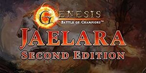 genesis: battle of champions jaelara second edition display box (second printing) – 24 booster packs - card games for adults kids family – 15 cards per pack - 24 packs per booster box