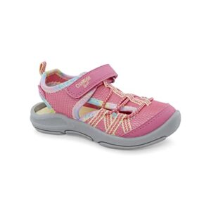 oshkosh b'gosh girls dilan sandal, fuchsia, 8 toddler
