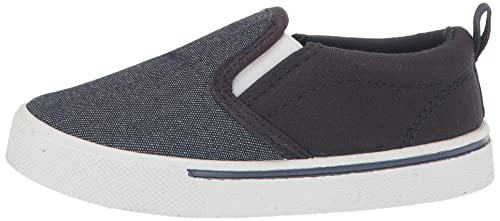 OshKosh B'Gosh Boy's Austin Slip On Shoe, New Navy, 10 Toddler