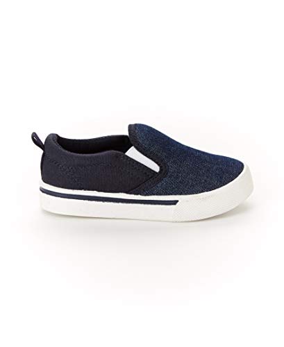 OshKosh B'Gosh Boy's Austin Slip On Shoe, New Navy, 10 Toddler