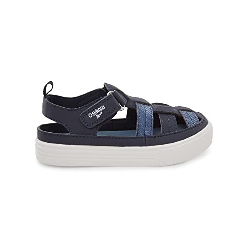 OshKosh B'Gosh Boy's Cilan Sandal, Navy, 9 Toddler