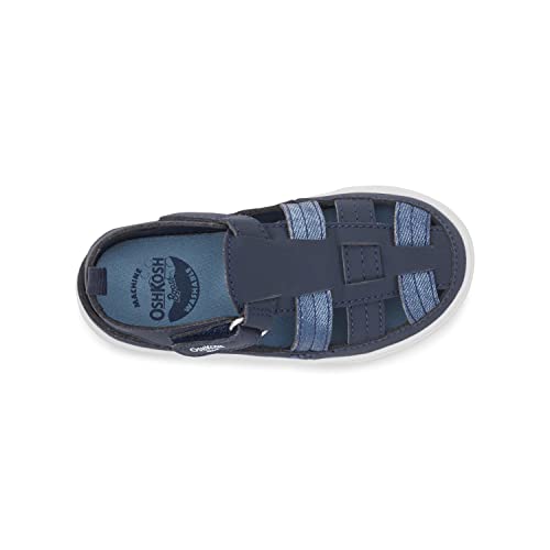 OshKosh B'Gosh Boy's Cilan Sandal, Navy, 9 Toddler