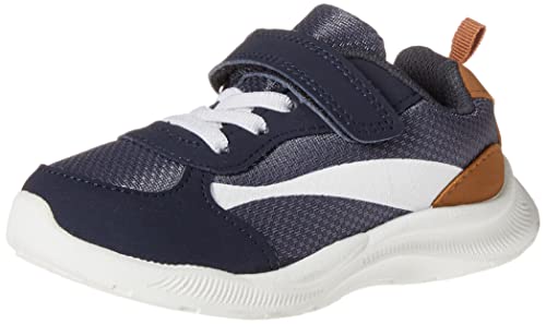 OshKosh B'Gosh Boy's Retra-W Athletic Sneaker, Navy, 4 Toddler