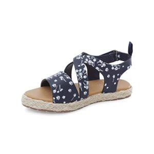 OshKosh B'Gosh girls Os22g04b Sandal, Navy, 5 Toddler US