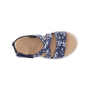 OshKosh B'Gosh girls Os22g04b Sandal, Navy, 5 Toddler US