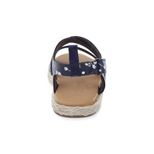 OshKosh B'Gosh girls Os22g04b Sandal, Navy, 5 Toddler US