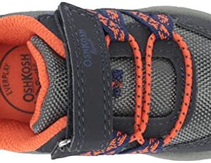 OshKosh B'Gosh Boy's Sevvy Sneaker, Navy/Orange, 4 Toddler