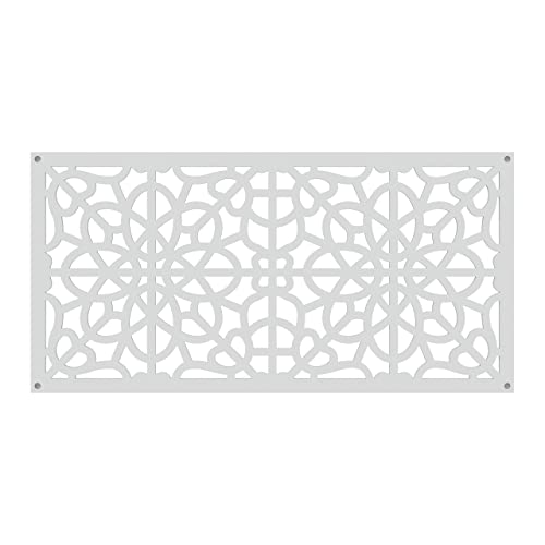 Barrette Outdoor Living 73030569 Fretwork Decorative Screen Panel, White
