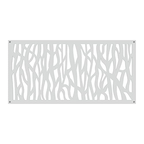 Barrette Outdoor Living 73030573 Sprig Decorative Screen Panel, White