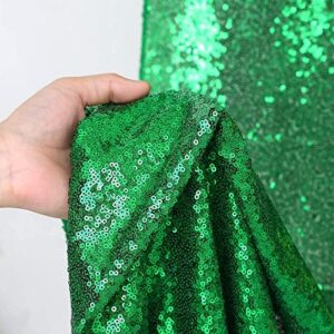 Christmas Backdrop 2 Panels 2ftx8ft Sequin Backdrop Curtain for Holiday Sparkly Emerald Green Curtain Green Sequin Backdrop Curtain