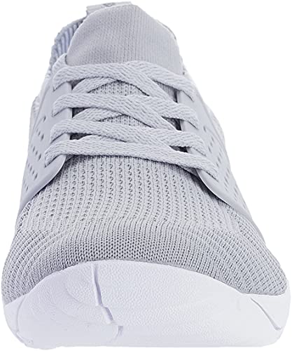 WHITIN Women's Low Zero Drop Shoes Minimalist Barefoot Trail Running Camping Size 7.5-8 Female Wide Toe Box Lightweight Cross Tennis Sneaker Grey 38