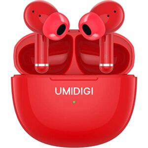 umidigi airbuds pro hybrid active noise cancelling wireless earbuds,in-ear earphones,transparency mode headphone with 6 mics, immersive sound premium deep bass wireless headsets with 5 sizes eartips